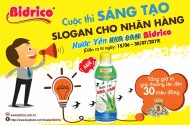 PHÁT ĐỘNG CUỘC THI SÁNG TẠO SLOGAN - SẢN PHẨM NƯỚC YẾN NHA ĐAM BIDRICO